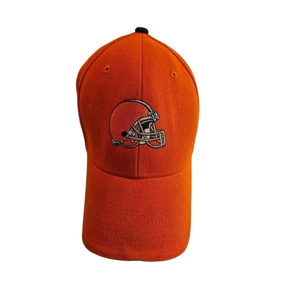 Cleveland Browns Football Hat Orange Football Helmet Adjustable Closure Browns